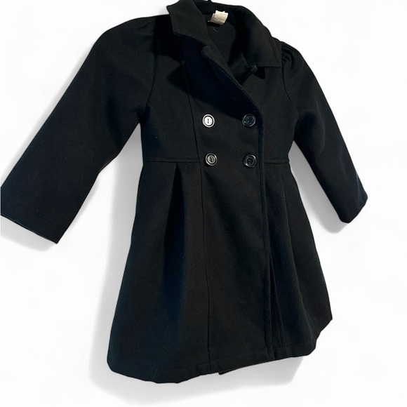 Classic Black Kids Peacoat Size 6 - Picture 3 of 5